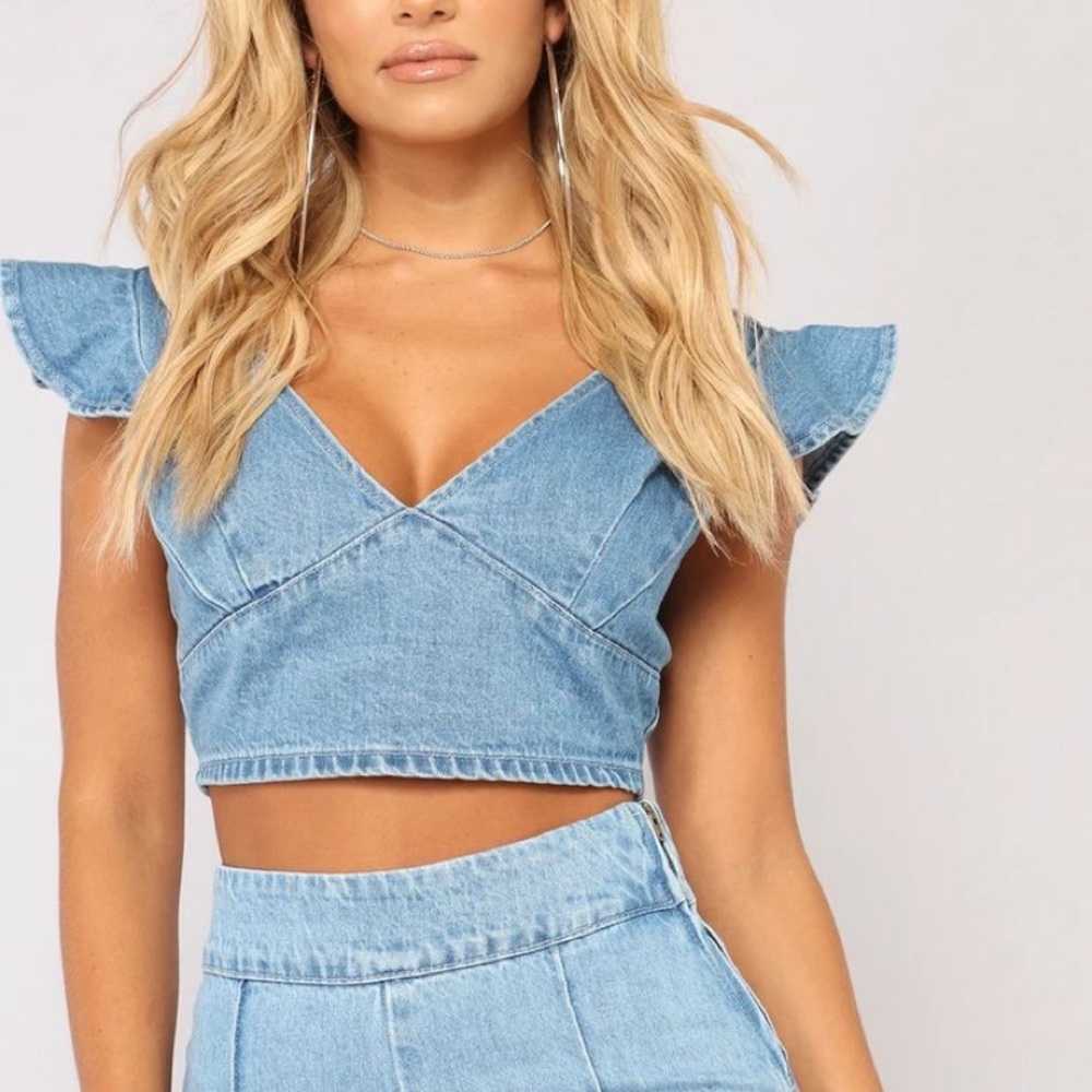 Fashion nova denim top